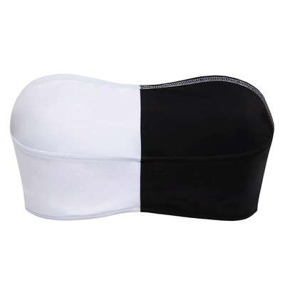 black and white swimming top